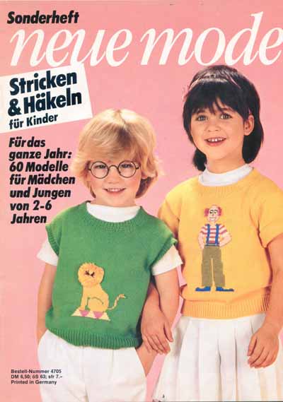 Neue Mode Stricken & Hkel fr Kinder  4705